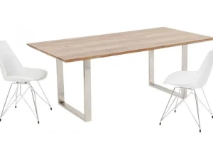KARE Design Eettafel Symphony Chroom 200x100cm