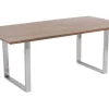 KARE Design Eettafel Symphony Donker Chroom 180x90cm