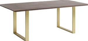 KARE Design Eettafel Symphony Donker Messing 160x80cm