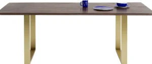KARE Design Eettafel Symphony Donker Messing 200x100cm