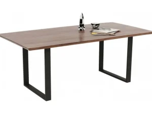 KARE Design Eettafel Symphony Donker Ruwstaal 160x80cm