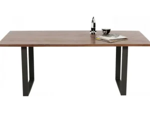 KARE Design Eettafel Symphony Donker Ruwstaal 160x80cm