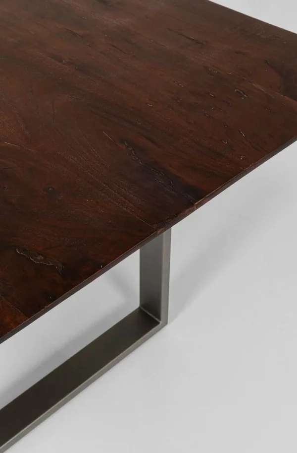 KARE Design Eettafel Symphony Donker Ruwstaal 180x90cm