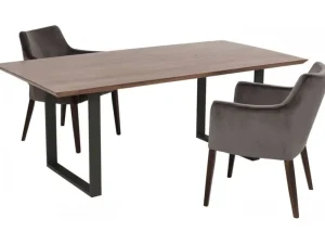 KARE Design Eettafel Symphony Donker Ruwstaal 160x80cm
