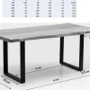 KARE Design Eettafel Symphony Eiken Messing