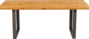 KARE Design Eettafel Symphony Eiken Ruwstaal 180x90cm