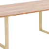 KARE Design Eettafel Symphony Messing 200x100cm