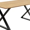 KARE Design Eettafel Symphony Oak Cross Black 180x90cm