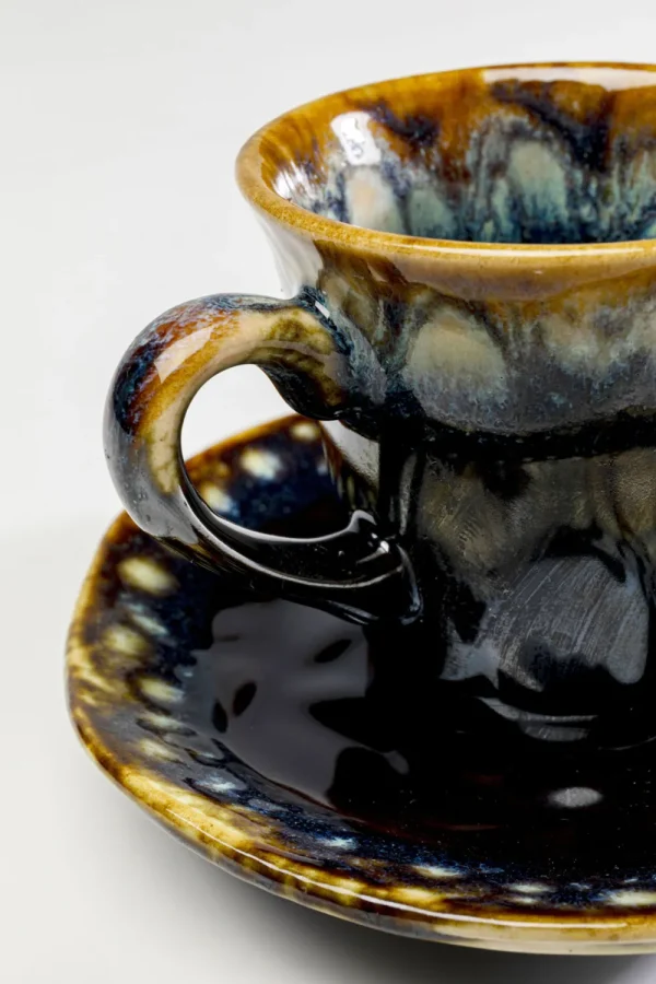 KARE Design Espresso Mok Lio Dark Blue (2/part)
