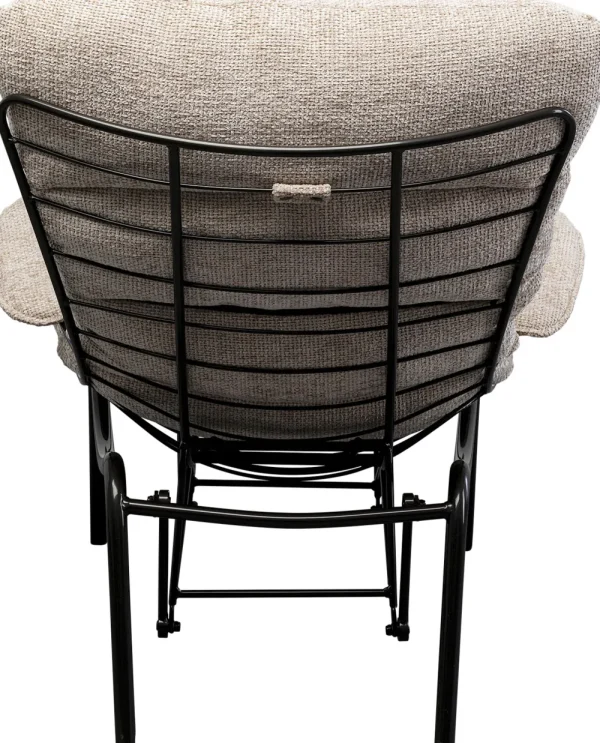 KARE Design Fauteuil + Hocker Vienna Swing Beige