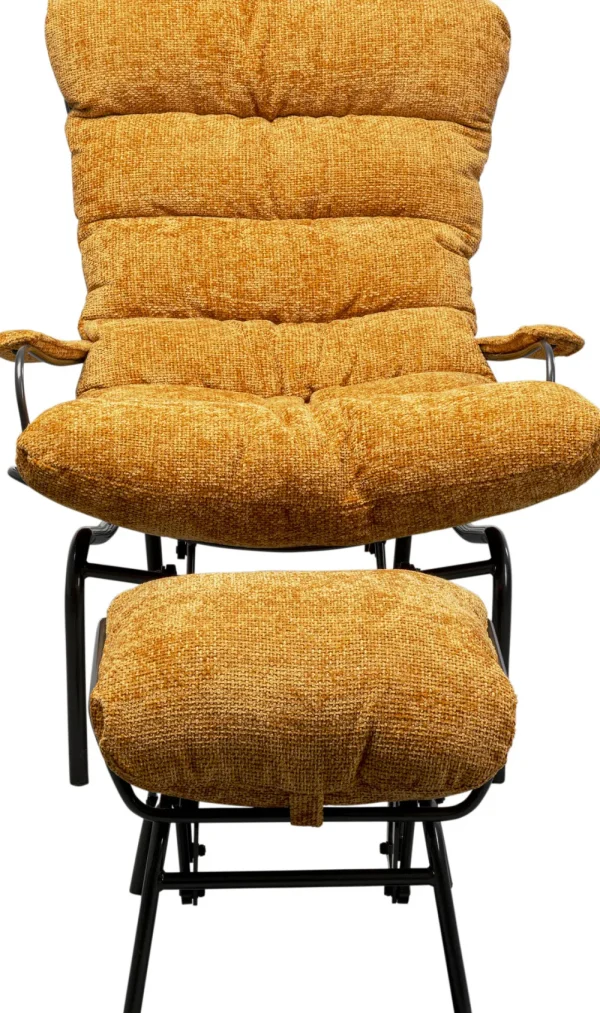 KARE Design Fauteuil + Hocker Vienna Swing Yellow