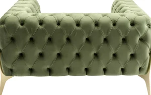 KARE Design Fauteuil Bellissima Velvet Green 120cm