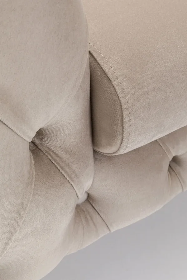 KARE Design Fauteuil Bellissima Velvet Taupe 120cm