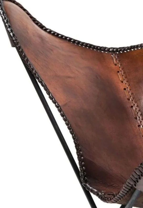 KARE Design Fauteuil Butterfly Bruin Econo