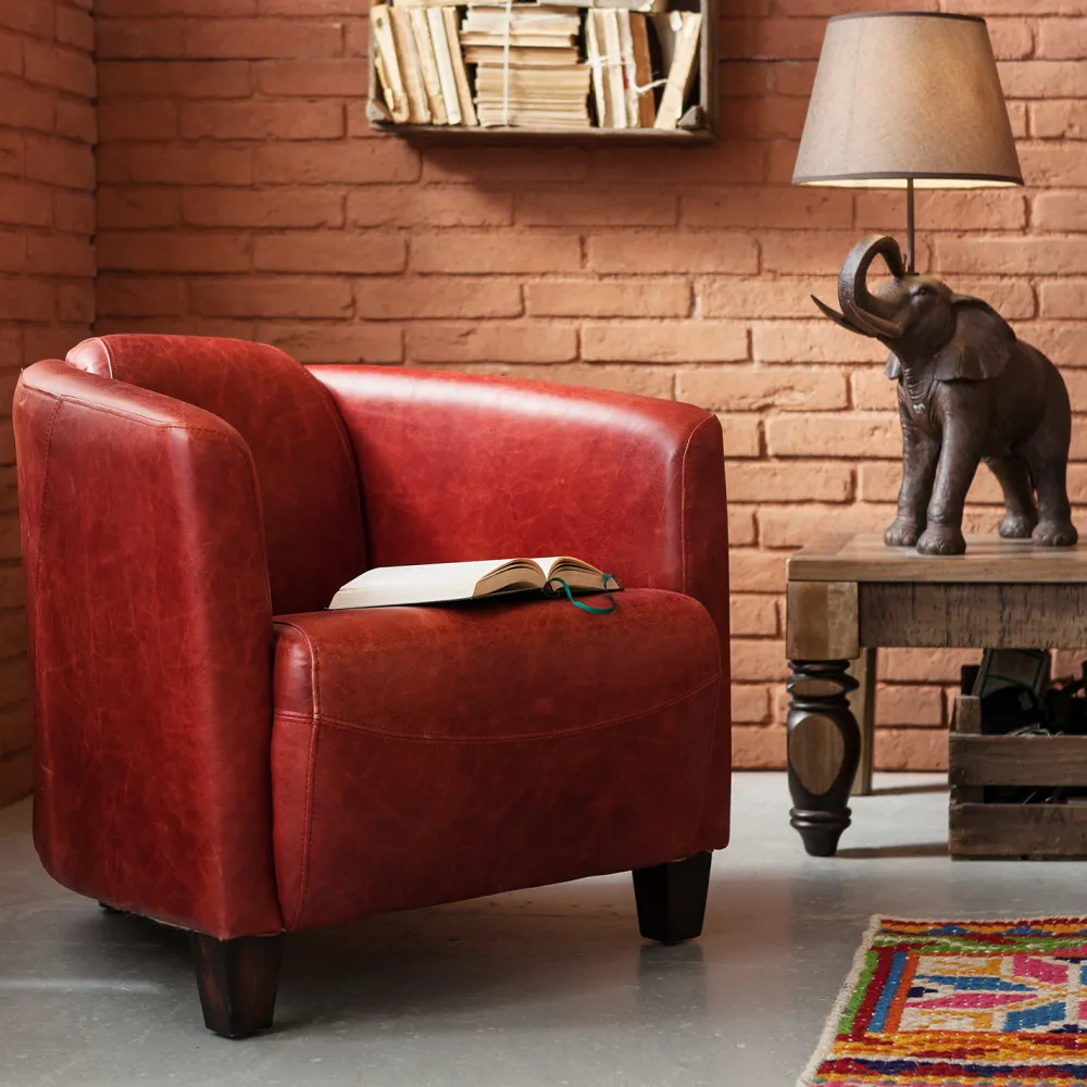 fauteuil_cigar_lounge_rood_0.webp KARE Design Fauteuil Cigar Lounge Rood