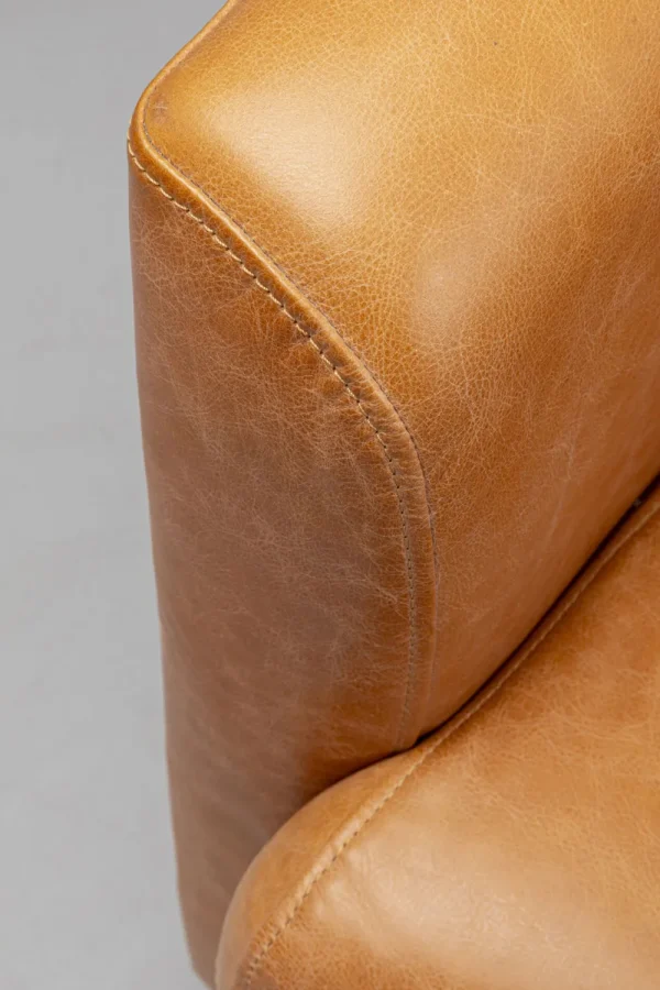 KARE Design Fauteuil Cigar Lounge Smart Leather Light Brown