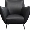 KARE Design Fauteuil Goldfinger Smart Leather Black
