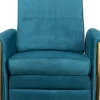 KARE Design Fauteuil Lazy Fluweel Blauw