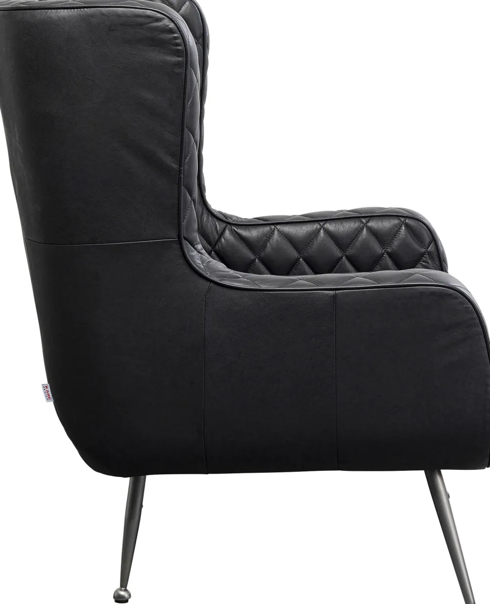fauteuil_nonna_smart_leather_black_1.webp KARE Design Fauteuil Nonna Smart Leather Black