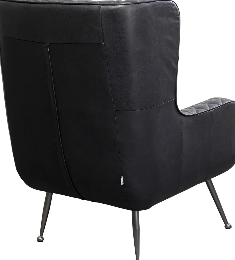 fauteuil_nonna_smart_leather_black_2.webp KARE Design Fauteuil Nonna Smart Leather Black