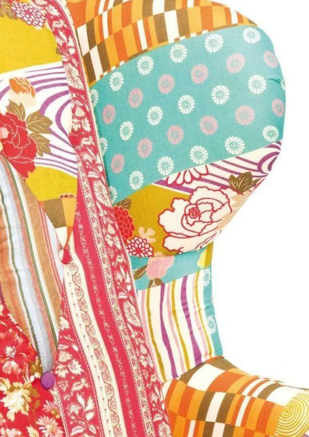 fauteuil_patchwork_rood_4.webp KARE Design Fauteuil Patchwork Rood