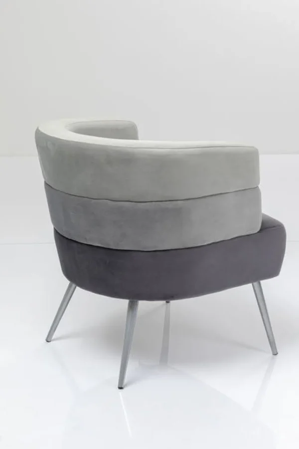 KARE Design Fauteuil Sandwich Grijs