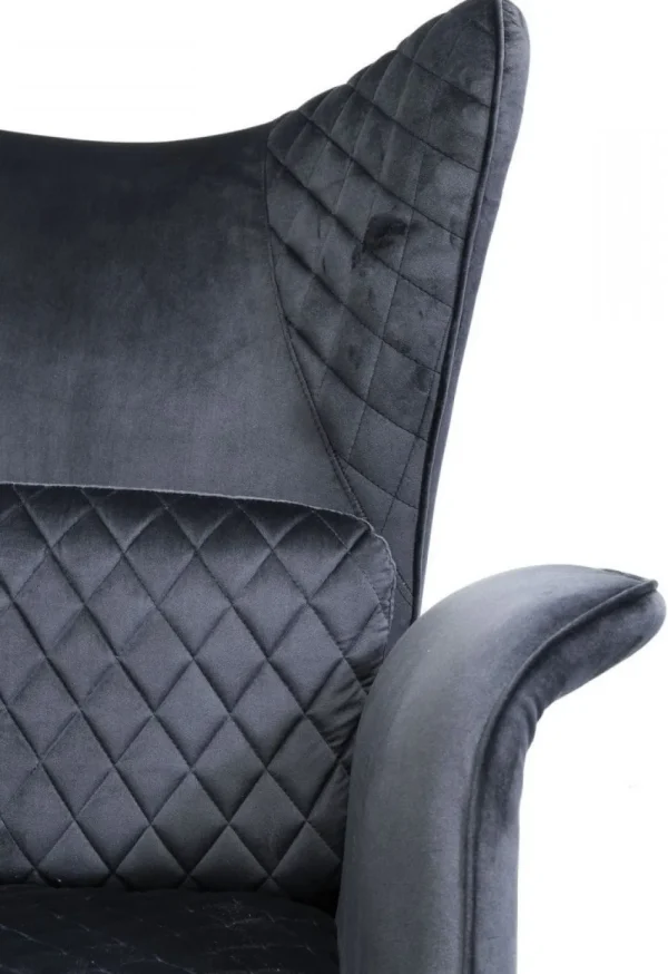 KARE Design Fauteuil Tudor Fluweel Zwart