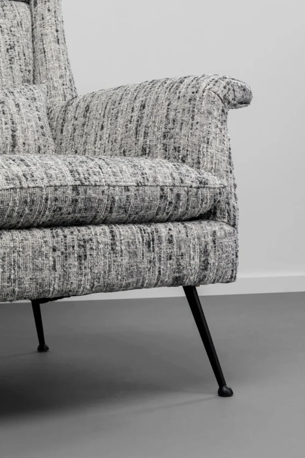 KARE Design Fauteuil Vegas Forever Melange Salt & Pepper