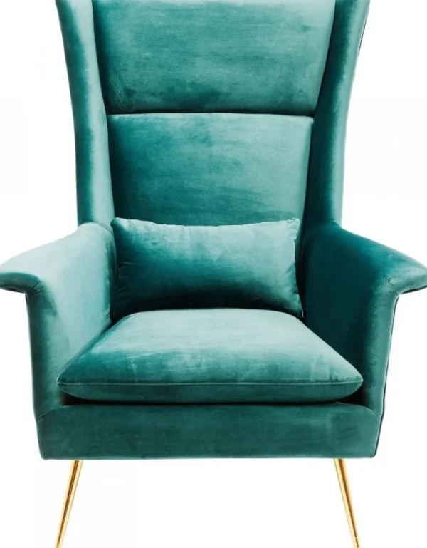 KARE Design Fauteuil Vegas Forever Petrol-Blauw