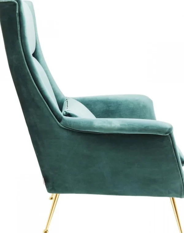 KARE Design Fauteuil Vegas Forever Petrol-Blauw