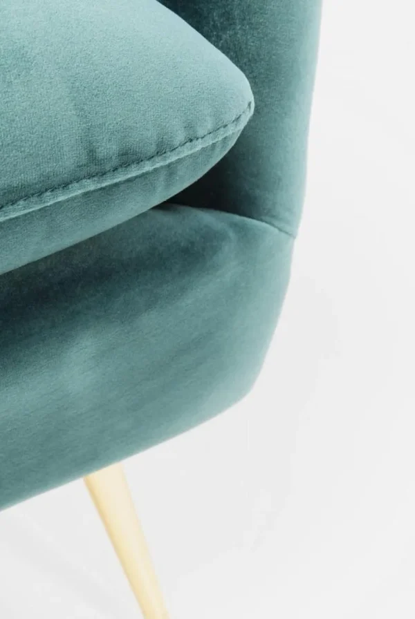 KARE Design Fauteuil Vegas Forever Petrol-Blauw