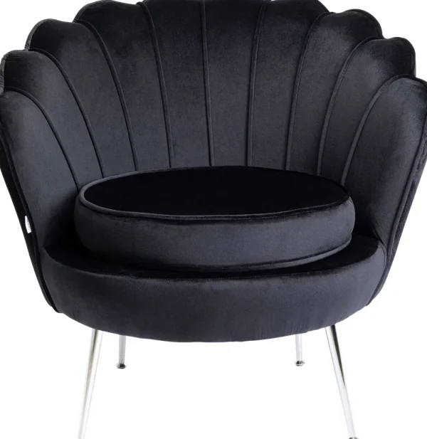 KARE Design Fauteuil Water Lily Chrome Black