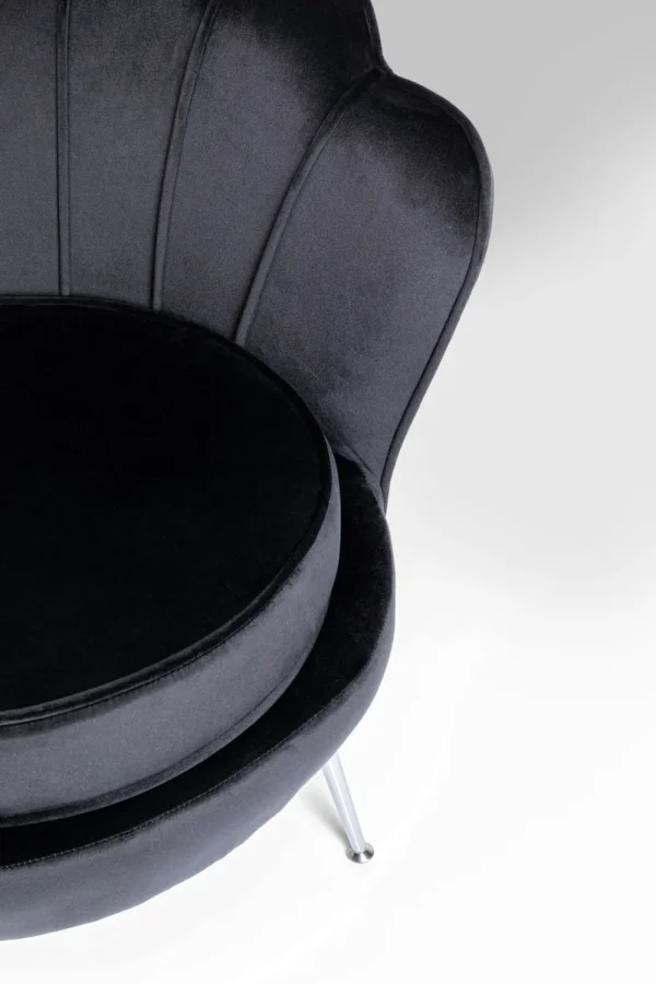 KARE Design Fauteuil Water Lily Chrome Black