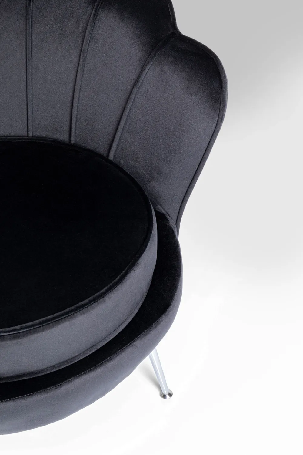 fauteuil_water_lily_chrome_black_5.webp KARE Design Fauteuil Water Lily Chrome Black