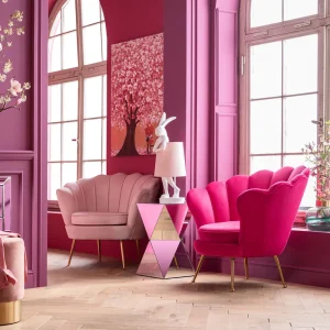 KARE Design Fauteuil Water Lily Roze