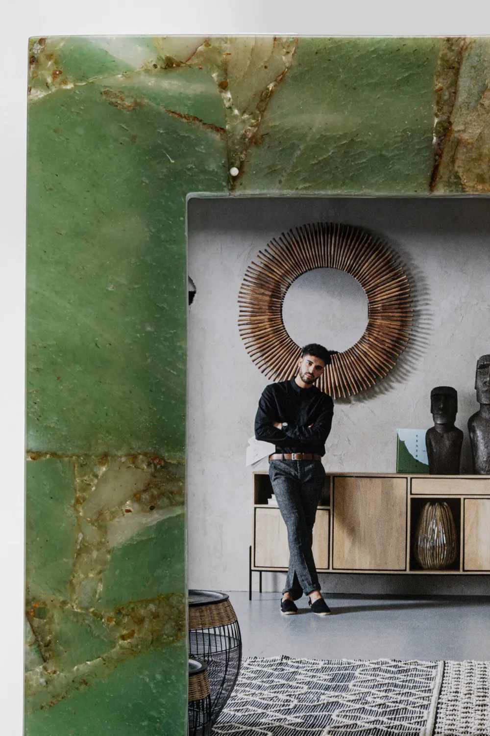 fotolijst_francis_achat_green_xcm_1.webp KARE Design Fotolijst Francis Achat Green 13x18cm