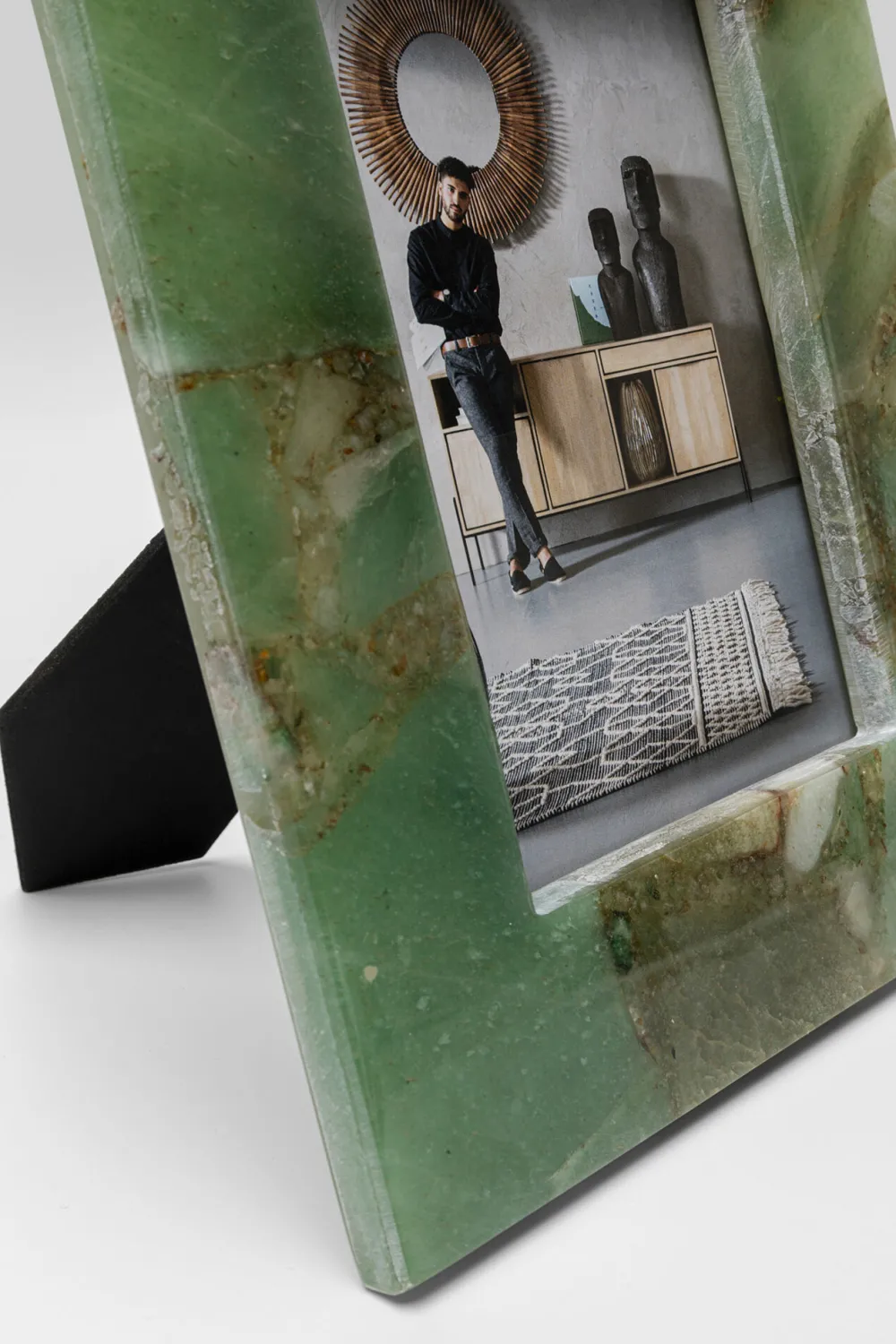 fotolijst_francis_achat_green_xcm_2.webp KARE Design Fotolijst Francis Achat Green 13x18cm