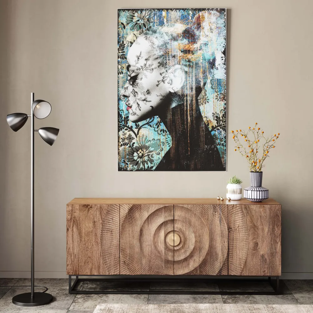 glas_schilderij_lady_flower_xcm_3.webp KARE Design Glas Schilderij Lady Flower 100x150cm