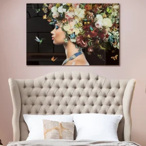 KARE Design Glasschilderij Bunch Of Flowers 150x100cm