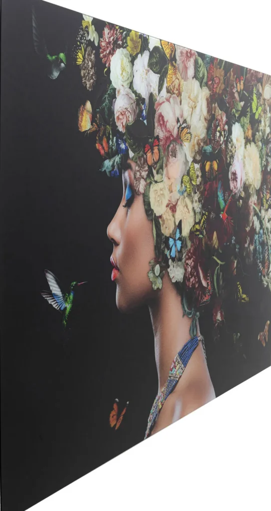 KARE Design Glasschilderij Bunch Of Flowers 150x100cm