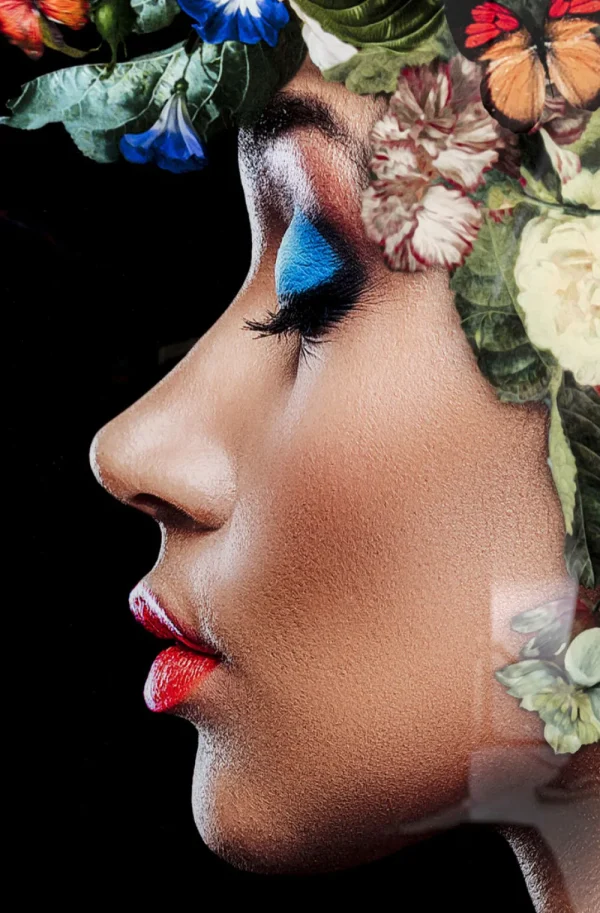 KARE Design Glasschilderij Bunch Of Flowers 150x100cm