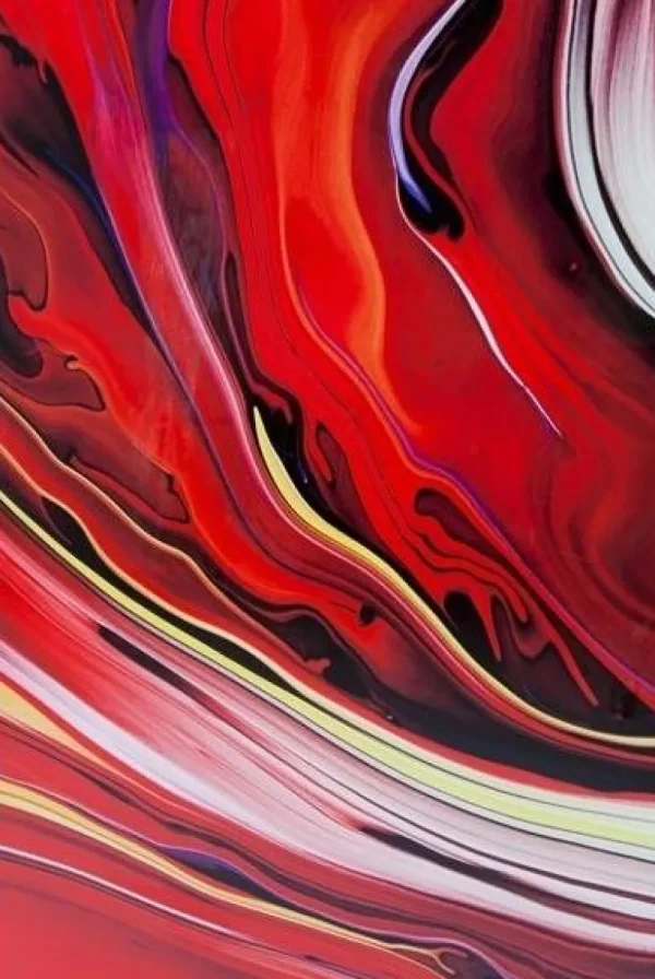 KARE Design Glasschilderij Chaos Fire 150x120cm