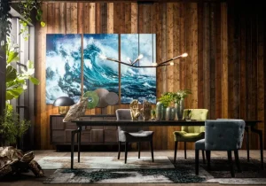 KARE Design Glasschilderij Drieluik Wave 240x160cm (Set Van 3)