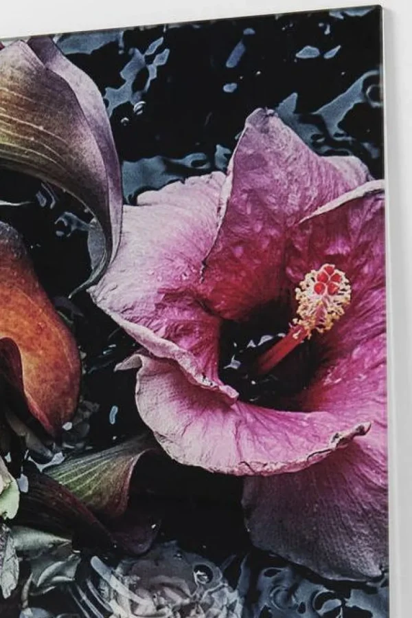 KARE Design Glasschilderij Flower Art Lady 120x120cm