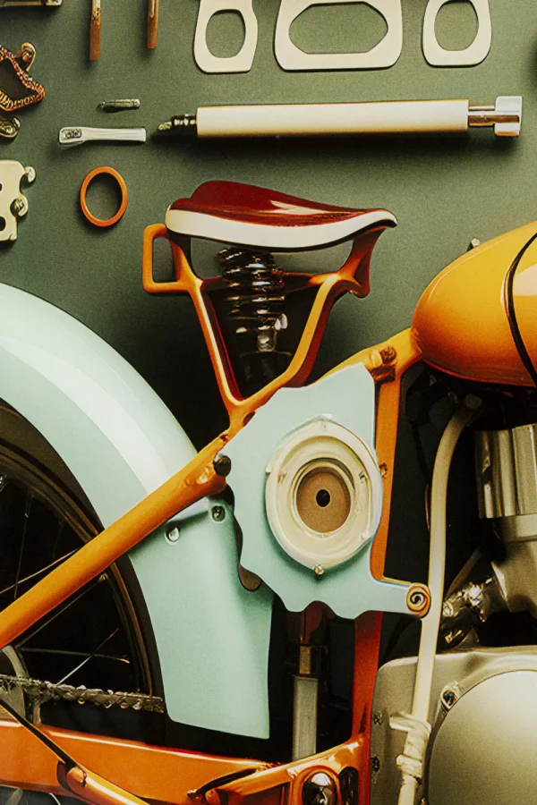 KARE Design Glasschilderij Garage Motorbike 60x80cm