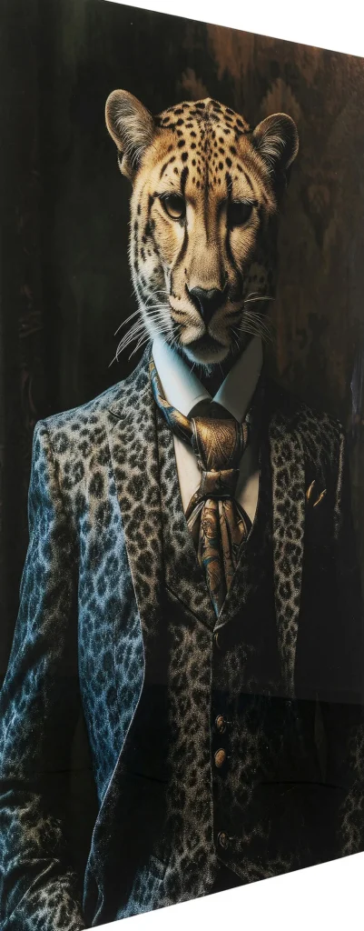 KARE Design Glasschilderij Mister Leo 100x150cm