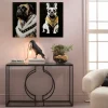 KARE Design Glasschilderij Noble Dog 40x60cm