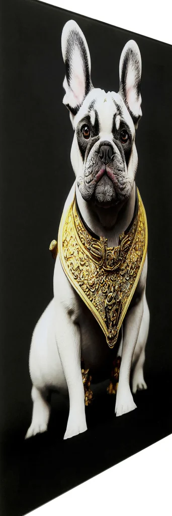 KARE Design Glasschilderij Noble Dog 40x60cm