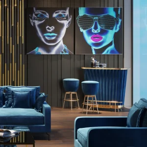 KARE Design Glasschilderij Tough Girl 120x120cm