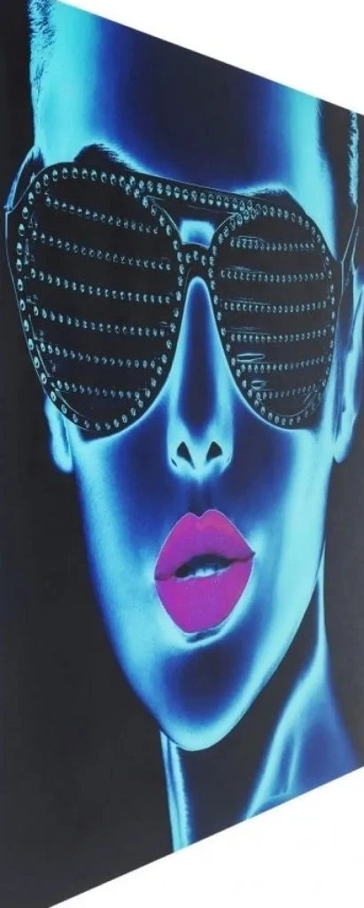 KARE Design Glasschilderij Tough Girl 120x120cm